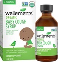 Wellements Organic Daytime Baby Cough Syrup | Soothes Occasional Cough Dueroat * | 2 Fl Oz, 4 Ay +