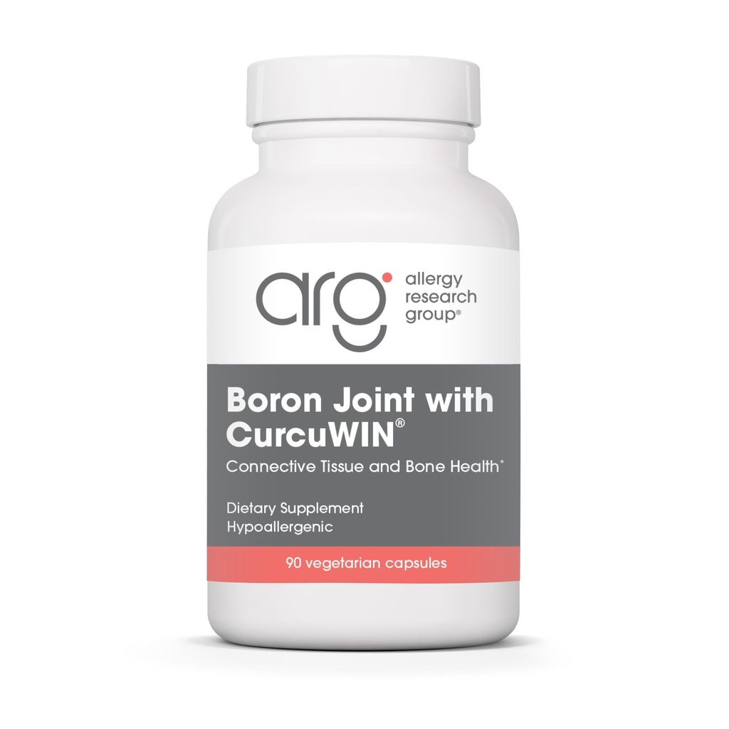 Ομάδα Έρευνας Αλλεργίας Boron Joint με CurcuWIN - Boron Complex για άνδρες & γυναίκες, οστά & κοινή υποστήριξη, 6mg συμπλήρωμα, κάψουλες χορτοφάγων - 90 Count