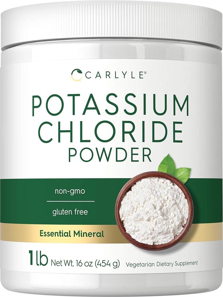 Carlyle P properties Chloride Toz Supplement 16 oz | Gıda Sınıfı | Salt Substitute | Vegan, Vegetarian, Non-GMO, Gluten Free