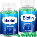 Saç Ciltleri ve Çiçeği Gummies, 2 Pack Kadınlar için Yüksek Potency Saç Vitamini, Erkekler ve Çocuklar, D & E,B16,B12, Biotin Gummies for Hair growth, Skin, and Stronger Nails