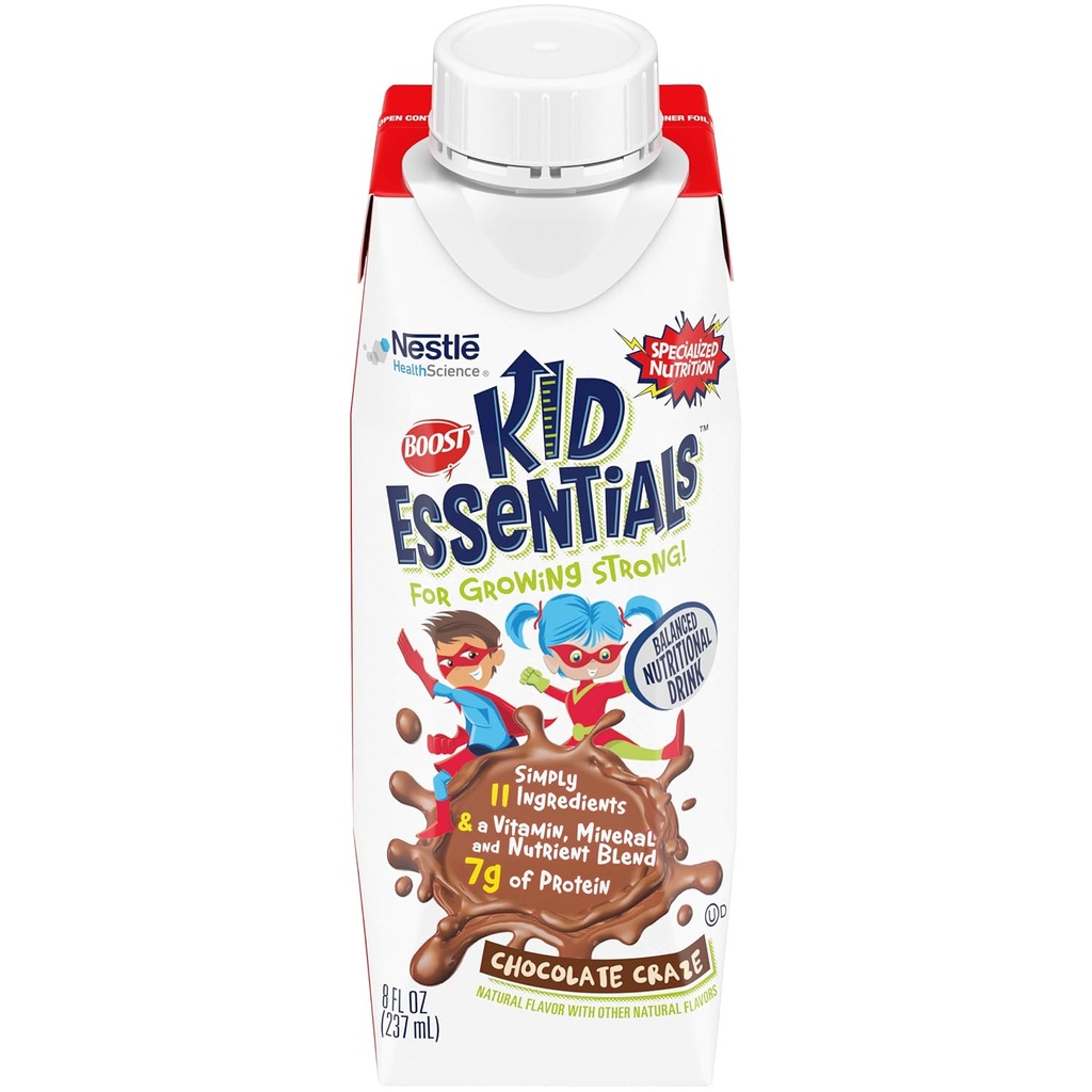 BOOST Kid Essentials, Çocuklar için Beslenme İçerdi, Çikolata Craze, 8 fl oz (Geçmiş 16)