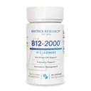 Biotics Research B12-2000TM Βιταμίνη B12 2000 mcg, B6, Folate–B12 Υπογλώσσια Lozenges, Συμπληρώματα Υποστήριξης μεθυλίωσης, Υψηλή Ικανότητα, Εξαιρετικά Απορροφήσιμη, Φυσική, Berry Γεύση, Διαλύει Εύκολα–60 Count