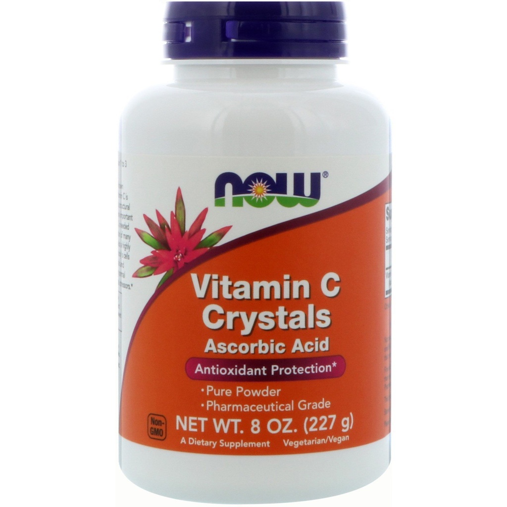 NOW Foods 2 Pack Vitamin C Crystals, 8 oz (227 g)