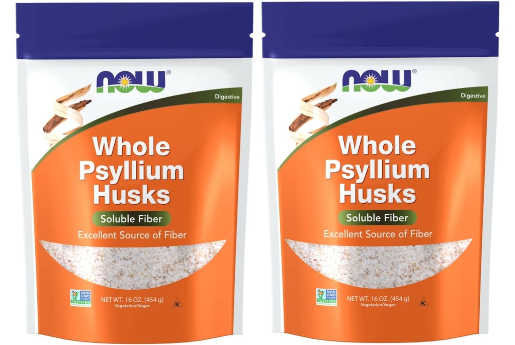 Şimdi Gıdalar Psyllium Husks Tüm, 16 Oz (Pack of 2)