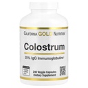 California Gold Nutrition Colostrum συμπυκνωμένο Bovine Pre-Milk συμπλήρωμα που διαθέτει ανοσοσφαιρίνες - Ανοσολογική υποστήριξη - Χωρίς γλουτένη, μη-GMO, Όχι αντιβιοτικά - 240 κάψουλες λαχανικά