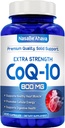 CoQ10 800 mg Capsules | Vegan Friendly Coenzyme Q10 800 mg Easy Abors Ubiquinone Supplement for Skin Heart and Energy Support | Made in the USA in cGMP Olanaklar (100 Hizmet)