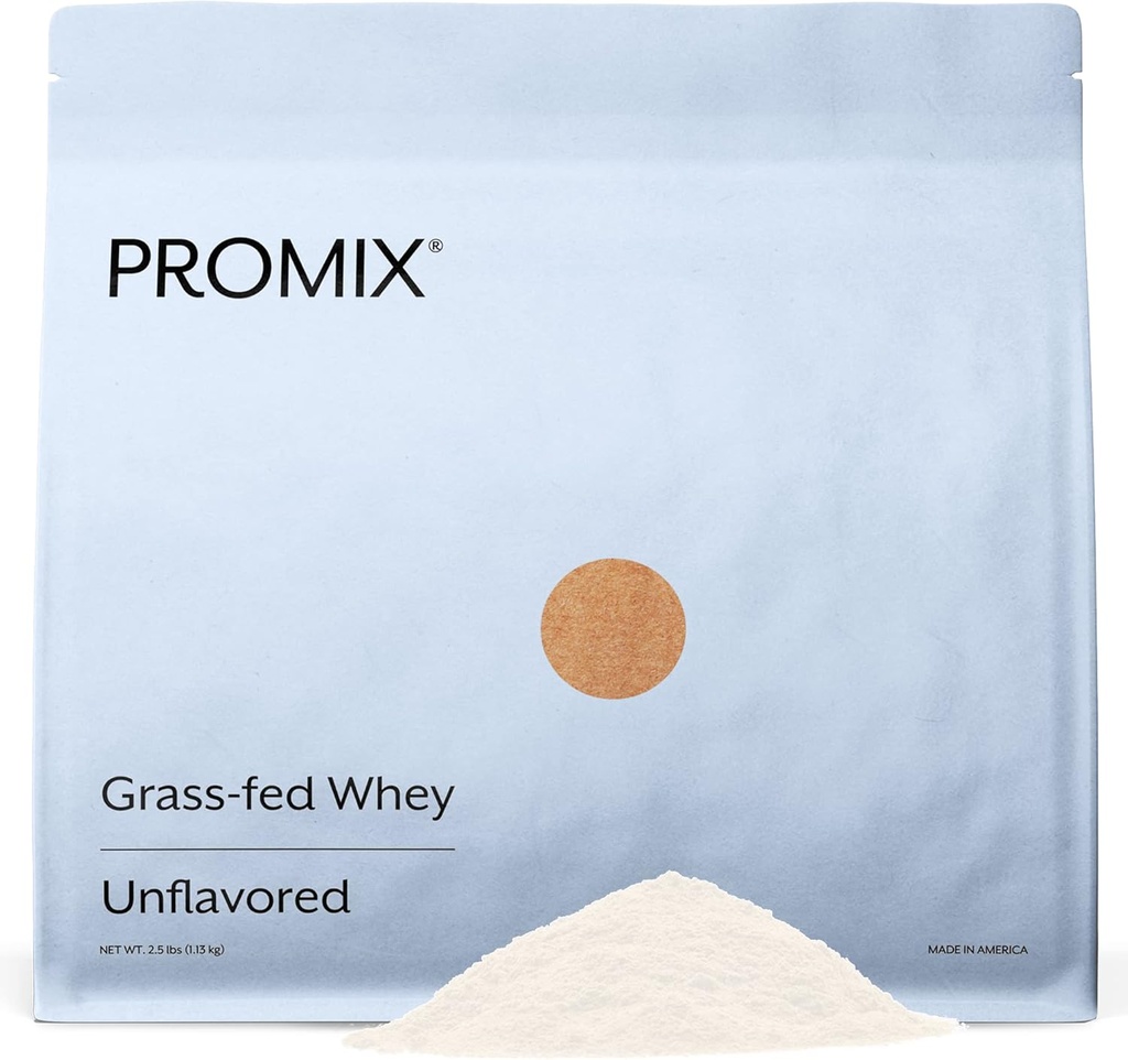 ProMix Διατροφή Whey Protein Powder, Unflavored - Grass-Fed - - Post προπόνηση Καταλληλότητα & Διατροφή Shakes, Smoothies, Ψήσιμο & Μαγειρική Συνταγές - Χωρίς γλουτένη & Keto-Friendly - 2.5 Λίρα (συσκευασία 1 )