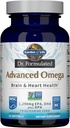 Life Dr. Formulated Advanced Omega Fish Oil - Lemon, 1.290 mg EPA, DHA + DPA in Triglyceride Form, Single Source Omega 3 Supplement for Ultimate Brain & Heart Health, Non-GMO, 60 Softgels