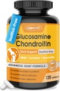 ZEBORA Glucosamine Chondroitin Ortak Destek Tamam, MSM Turmeric Boswellia, Glucosamine Sulfate, Glucosamine Chondroitin MSM, Ortak Destekler ve Yardım için, 120 Capsules