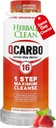 Herbal Clean Qcarbo16 Same-Day Detox Cleanse Drink (16 fl oz) - Strawberry Mango Flavor Full Body Cleanse* Moderate Toxin Seviye *, B2 ve Vitamin B12 Erkekler ve Kadınlar Için B12