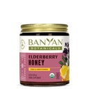 Banyan Botanicals Organic Elderberry Honey – Με Sambucus, Amla & Marshmallow --– Elderberry Immune Support for Kids & Adults* – 8.25 Oz – Raw, Unfiltered, Pollinator-Friendly, Sustainablely Sourced, Fair Wild