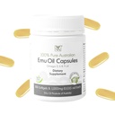 Emu Oil Capsules - Kalp, Saç, Metabolism & Ortak Destek Supplement - Farm Grade Emu Oil with CLA, Omega 3, 6 & 9 with Vitamin K2, A & E by Y-Not Natural - 1000 mg, 100 Capsules