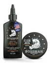 Bossman Jelly Beard Oil for Men & Beard Balm for Men Combo - Softens, Tames Moisturizes & Conditions - Stagecoach Scent - Φυσικά συστατικά & Made in USA