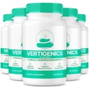 (5 Pack) Vertigenics - Φυσική Φόρμουλα για Ισορροπημένη Διατροφή, Καθαρό και Premium Μείγμα για Μνήμη και Εστίαση, Πράσινα Κάψουλες Υποστήριξης, Vertigenics Κριτικές (300 Κάψουλες)