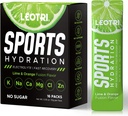 Sugar Free Electrolyte Toz Packets - Sport Hydration Drink Mix Supplement, Keto Friendly with 6 Key Electrolytes, Rich in Vitamin B and C, 1000 mg BCAA - No Sugar, 16 Sticks, Lime & Orange Flavor