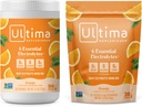 Ultima Replenisher Electrolyte Toz İçecek Mix Sche – Sugar Free – Orange, 90 Canister ve 20 Stickpacks – 6 Electrolytes and Minerals – Keto Friendly, Vegan, Non-GMOMOMO