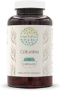 HerbEra Catuaba 120 Capsules, 500 mg, Wildcrafted Catuaba (Erythroxylum catuaba) kuru Bark (120 Capsules)