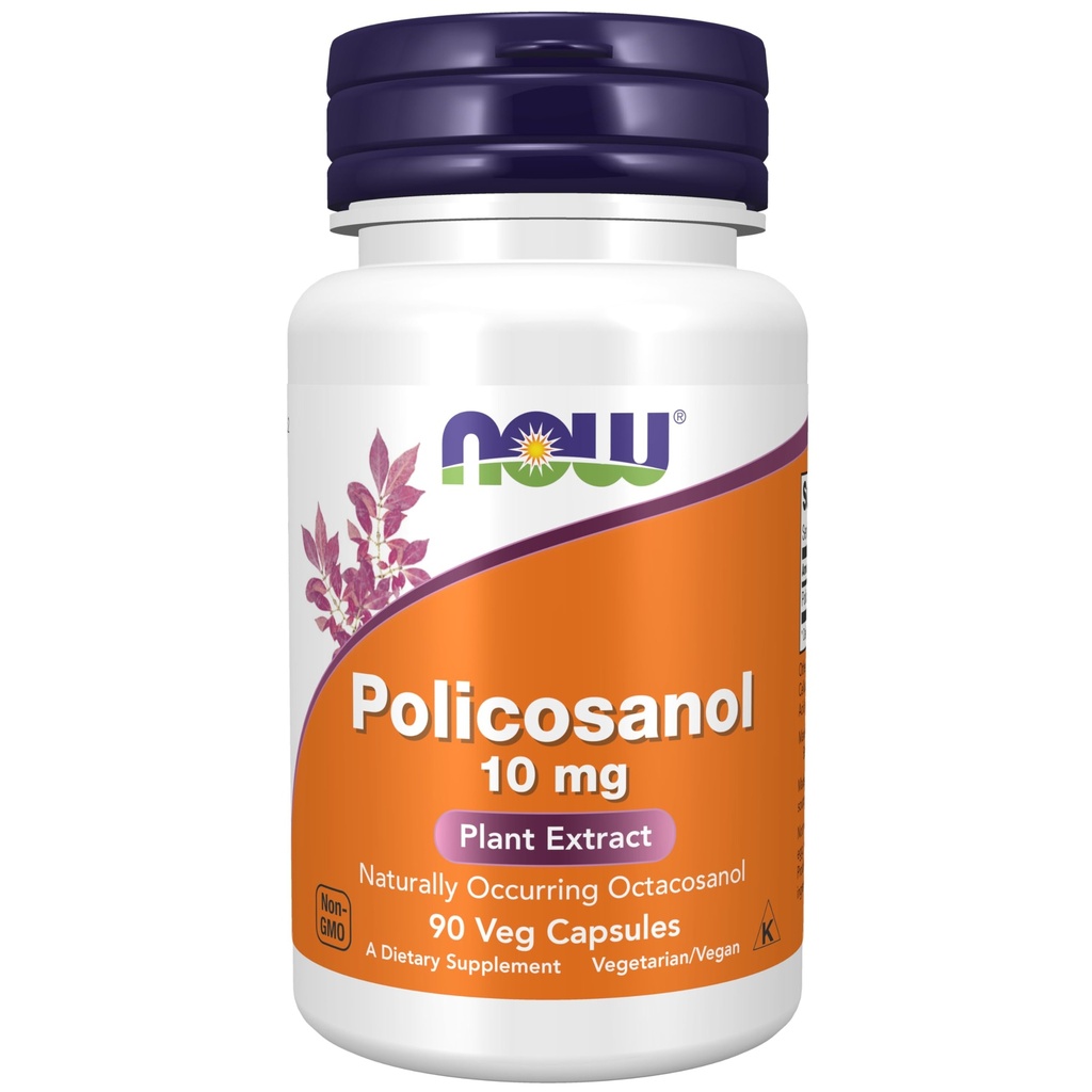 Şimdi Gıdalar Tamamlar, Policosanol 10 mg, Long-Chain Fatty alkolleri (LCFA) Şeker Cane'den 90 Veg Capsules