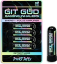 GIT GUD Energy Stick (4 Pack) Competitive Focus Amplifier, Refreshing Mint Aroma, Daily-Use, Portable Disposable, Tricky Taffy (Taffy Mint)