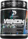 DRAGON PHARMA Venom Extreme Potency Pre-Workout, Laser Sharp Focus + Ενέργεια, Έντονη απόδοση, Αποδεδειγμένα συστατικά για την ενίσχυση της αγγειοδιαστολής & αντοχής (40 εξυπηρετούν, Bomb Pop)