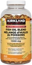 Costco Companies Inc. Kirkland, Alaskan Salmon Oil ile %100 Vahşi Balık Yağı İmzaladı, 1000 mg, 400 Softgels
