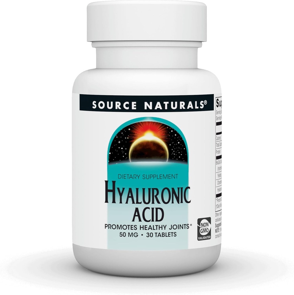 Source Naturals Hyaluronic Acid, 50mg, 30 Tablet