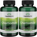 Swanson Chamomile Stres Desteği - Alman Chamomile Çiçek ile Yapılan - Stres, Rahatlama ve Uyku Desteğini Teşvik Etmek İçin Herbal Supplement - Kolay Vücut ve Zihin Yardım - (120 Capsules), 2 Pack