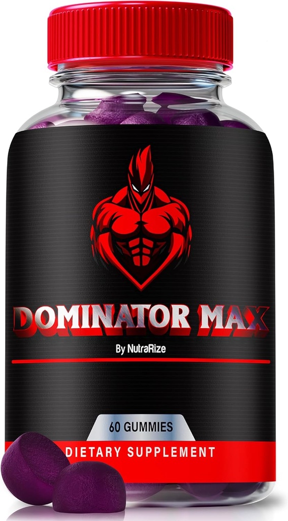 Erkek için Dominator Max Gummies, Resmi Dominator Maxx Formula Kas Destek & Genel Sağlık, Tüm Doğal Erkek Performansı, Enerji ve Endurance, Premium DominatorMax Yorumlar (60 Gummies)