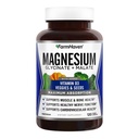 Farm Haven Magnezyum Kompleksi –Magnesium Glycinate & Malate w/Vitamin D3, Max Abors için% 100 Chelated, Vegetarian – Bone Health, Nerves, Muscles, 120 Capsules, 60 Daysnes