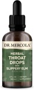 Dr. Mercola Herbal Throat Drops with Slippery Elm Diyetary Supplement, Natural Flavors, 30 Hizmet, 2 fl oz (60 mL), GMO Free, Gluten Free, Soy Free,