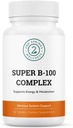 Super B-100 Kompleksi - Yüksek Potency B Vitamin Kompleksi B-6, B-12, Folate, Niacin, Biotin, Choline, Inositol and PABA for Energy, Metabolism, Brain and Nerve Support
