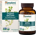 Himalaya Bacopa Monnieri Nootropic βοτανικό συμπλήρωμα, υποστηρίζει την ηρεμία, τη μνήμη, τη γνώση, USDA Certified Organic, Non-GMO, 750 mg, 60 φυτικής βάσης, 60 ημέρες προσφοράς