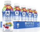 RYSE Clear Protein Drink - Kool-Aid Tropical Punch - 100 θερμίδες, 22g Whey Isolate Protein Shake, Sugar-Free, 0g Λίπος & Λακτόζη-Free - Αναζωογονητικό Ready-to-Dink Beverage - 16,9 fl oz Μπουκάλια (12-Pack)