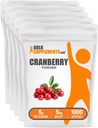 BulkSupplements.com Cranberry Powder - Cranberry Supplements for Women & Men, Dried Cranberries Unsweetened - Gluten Free & Sugar Free, 5g per Serving, 1kg (2.2 Pound) (Pack of 1)