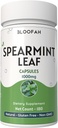 Spearmint Leaf Capsules 1000 mg Toz | Natural Spearmint Leaf Toz (Mentha spicata) | Non-GMO, Gluten-Free Herbal Supplement for Wellness and Daily Use (180 Kont)
