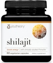 Youtheory Shilajit - 500 mg Shilajit Capsules - Energy Supplement - Shilajit Supports Stamina & Endurance - Pure Himalaya Shilajit - Gluten, Dairy & Soy Free - 60 Vegetarian Capsules