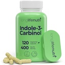 LongLifeNutri Indole-3-Carbinol 400 mg - 120 Vegeterian Capsules, 4-Month Supply, Organic Supplement for Hormon Balance & Cellular Health, Lab Tested, Made in USA