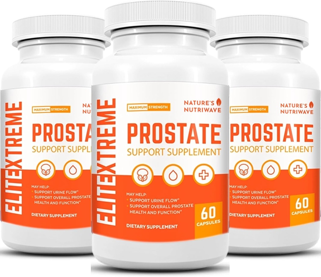 EliteXtreme Health Supplement - Eva Formula with Saw Palmetto, Plant Sterols, çinko ve Vitaminler | ABD, 60 Capsules, 3 Ay Supply