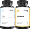3-in-1 çinko Picolinate B6 + Berberine 1500 mg HCl Supplement | Reproductive & Ferttitude Health, Hormon Balance, Immune Support | 30 Day Supply