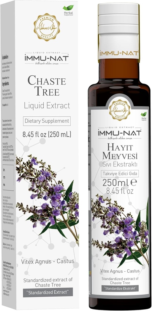 Chaste Tree Berry Extract - 8.5oz - Φυτική εμμηνόπαυση & PMS Relief - συμπλήρωμα ευεξίας γυναικών χωρίς αλκοόλ