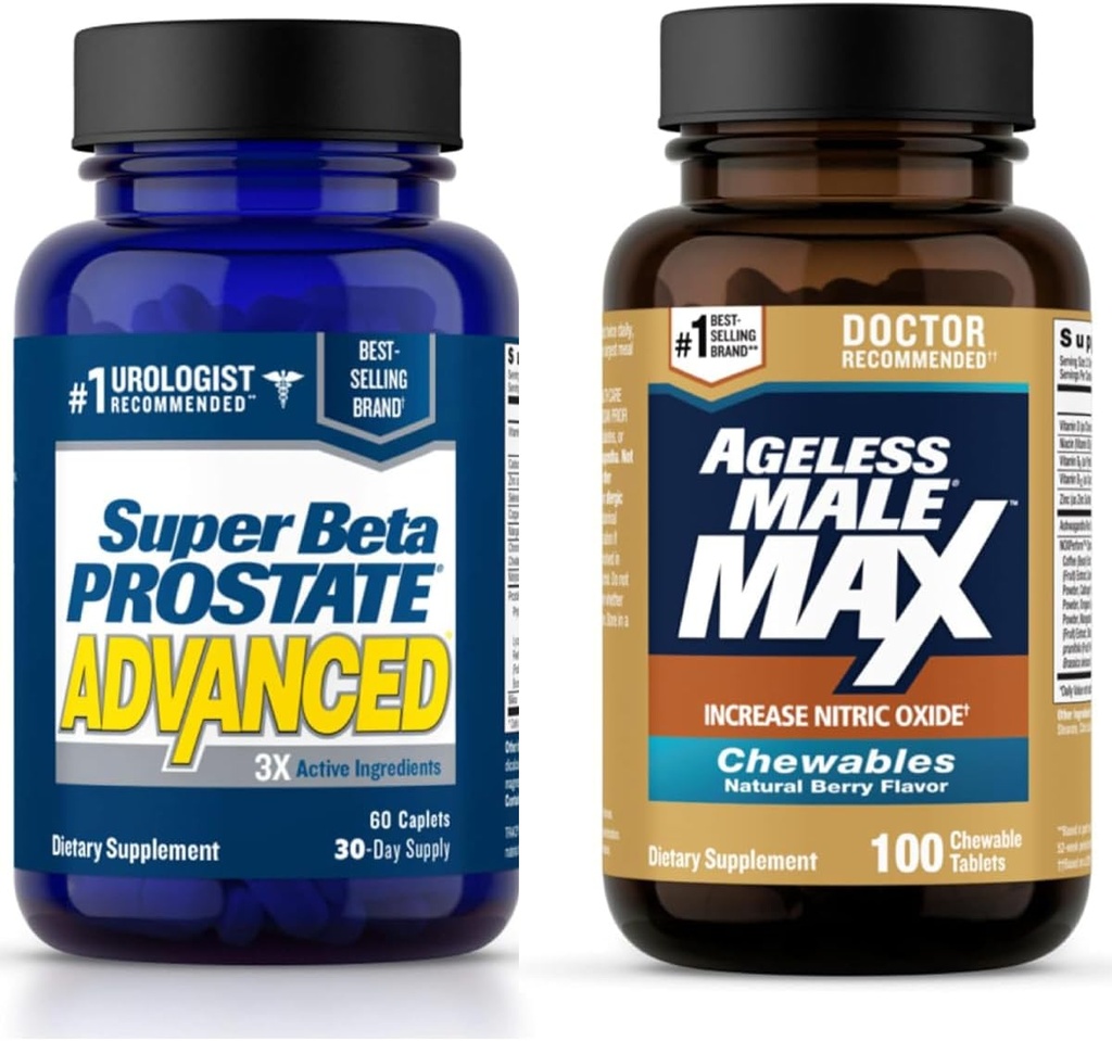 SETA PROSTATE Advanced Prostate Support and Ageless Male Max Nitric Hoffman için