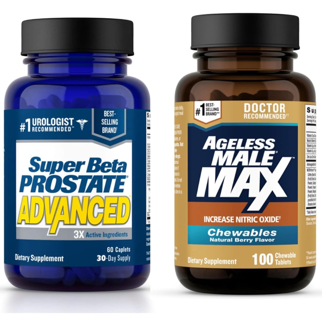 SETA PROSTATE Advanced Prostate Support and Ageless Male Max Nitric Hoffman için