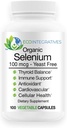 SE-100 100 mcg (100 Count) - Pure Selenium Yeast-Free Supports Immune, Cardiovascular ve Tiroid Sağlığı