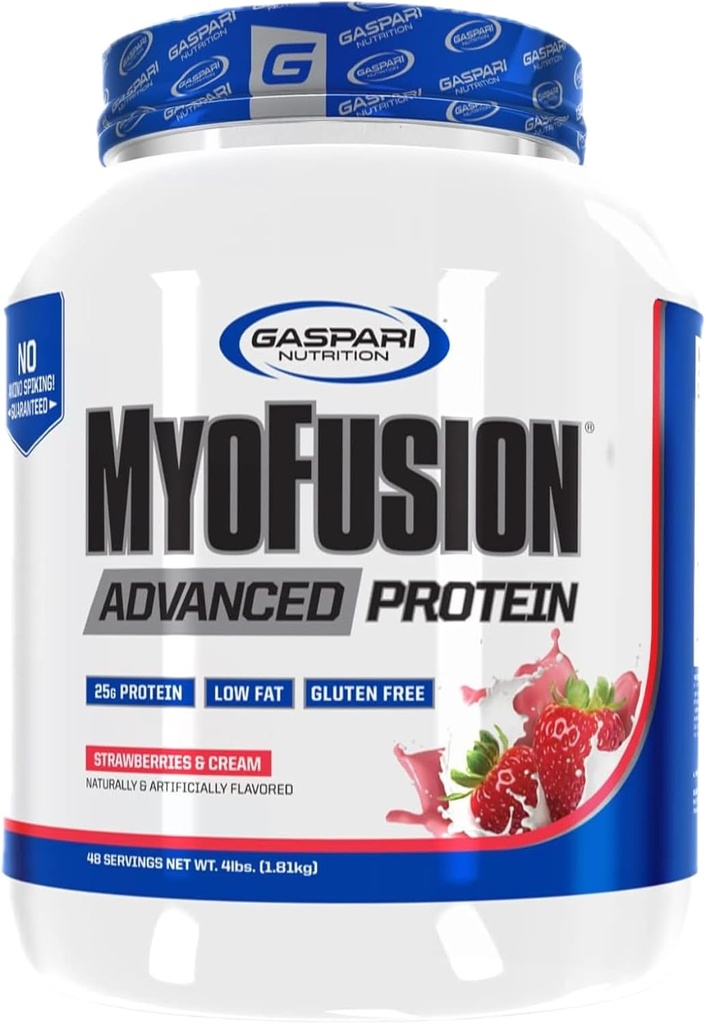 Gazpari Beslenme Myofüzyon Gelişmiş Protein Toz, Strawberries and Cream, 4.59 Pound