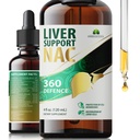 Liver Support NAC 360 Defense – Sıvı Liver Health with NAC, Milk Thistle, Dandelion, Chicory, Turmeric, Chanca Piedra, Beet Root & Bora – Supports Liver Detox, Cleanse & Cellular Health – 4 Fl Oz