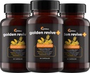 UpEness Golden Revive + Ortak Destek Supplement Black Pepper, Quercetin ve Magnezyum- Turmeric Boswellia Supplement - 6 Active Malzemeler - 60 Capsules, 3 Pack