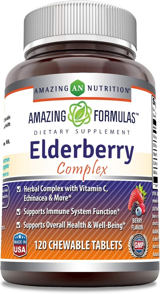 Amazing Formulas Elderberry Complex Supplement 