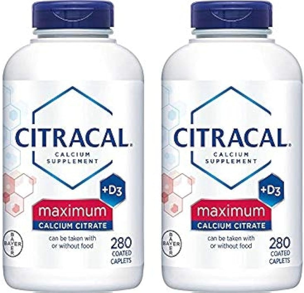 Citracal - Vitamin D3 ile Gıda - 2 Şişe, 280 Caplets Her Şey