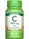 Doğanın Gerçek Vitamini Rose Hips ve Bioflavononoyaklar | 500 mg | 100 Caplets | Vegan, Non-GMO & Gluten Free
