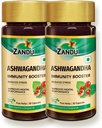 Zandu Ashwagandha Capsules (120 veg caps), Ashwagandha'nın Saf Taklitleri ile formüle edildi, Immunity Alert, For Natural Body Strength, Stress Buster ( 60 x 2)